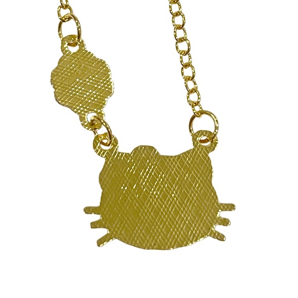 HELLO KITTY Green-Blue Bow Necklace & Earrings Set with Gift Box/Bag NWOT - Picture 4 of 10